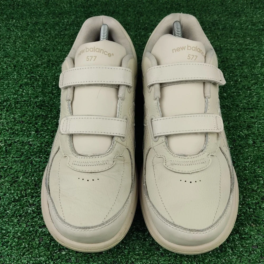 New Balance Shoes Mens 8.5 Womens 10‎ Bone 577 Hook and Loop Walking Sneakers